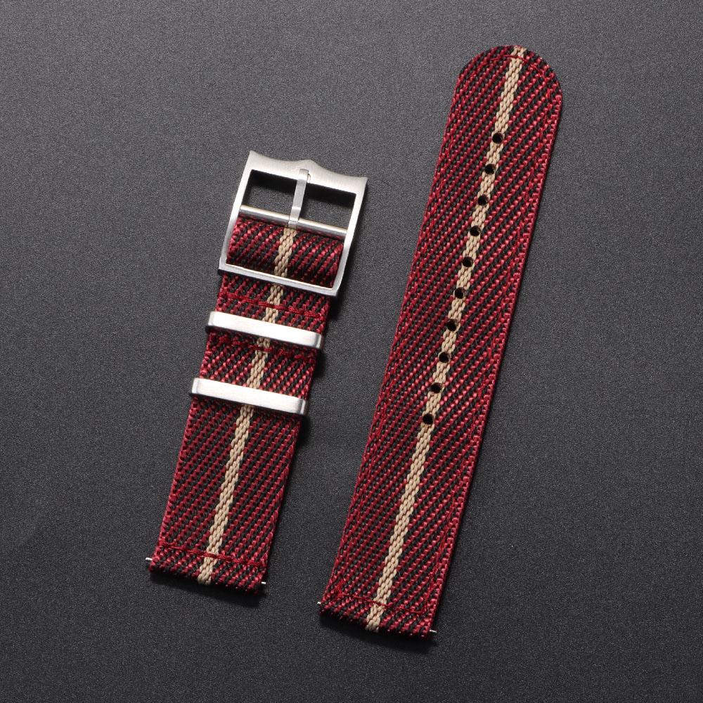 Nylon Uhrenarmband Schnellverschluss 20mm 22mm Armband für Militär Gewebtes Canvas Stoff Armband für Omega Ersatz Sportarmbänder