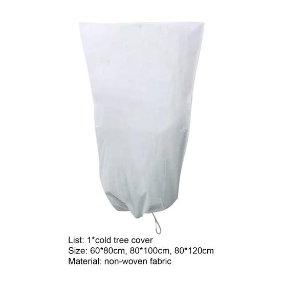 Drawstring Winter Frost Cover Wide Application Non Woven Fabric Warm Plant Protection Cover Bag for Home