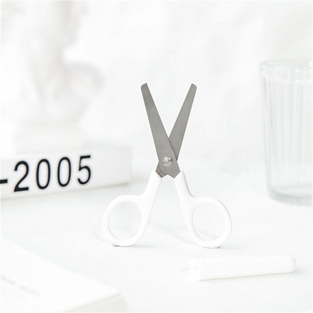 Mini for Paper Student Stainless Steel Scissor Office Scissor White Color White Tiny Scissors