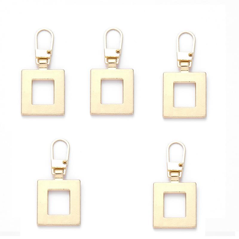 5pcs Detachable Metal Zipper Pullers for Zipper Sliders Head Zippers Repair Zipper Pull Tab DIY Sewing Replacement Bags Jacket