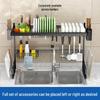 Multifunctional Kitchen Sink Organizer: Drying Rack for Dishes, Utensils, and Knife Holder
