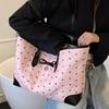 2025 Large Capacity Simple Summer Foreign Style Bow New Casual Shoulder Shopping Bag Class Commuter Tote Bag