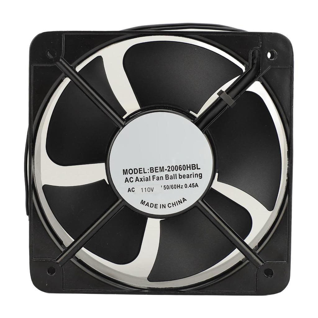 8in Axiallüfter Leise 285m³ h 2600 U/min Wandmontage Axialer Abluftventilator für Küche Schlafzimmer Büro Keller 110V