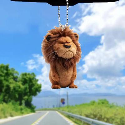 Keychain for Backpack Lion Plush Doll Keychain Backpack Accessory Cute Lightweight Pendant Holder Toy for Kids Adults Keychain