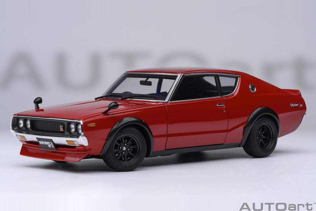 AUTOart Scale Nissan Skyline Tuned Version Red Finished Model 77468 1/18 2000GT-R (KPGC110)