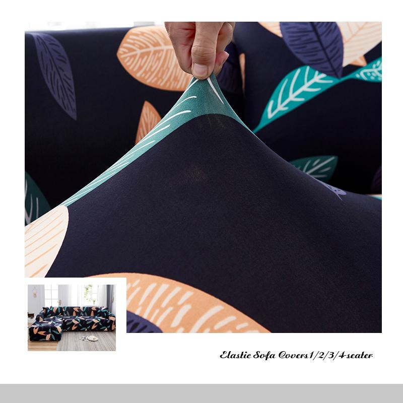 VIP LINK Sofa Cover Elastic Chaise Longue Sofa Cover for Living Room Stretch Covers for Corner Sofa L-shaped Need Buy 2pcs Cover