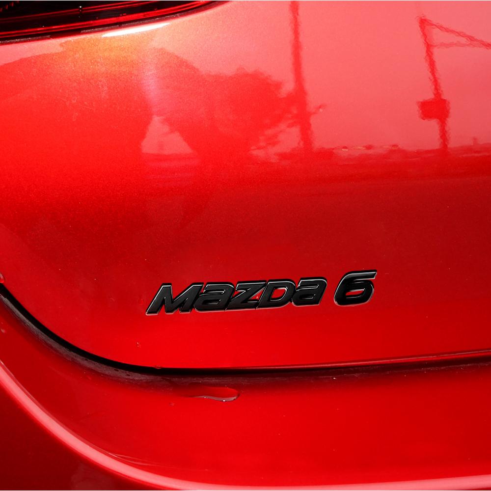 1pcs 3D ABS Car Metal Logo Letters Trunk Emblem Sticker For Mazda Axela Atenza CX-3 CX-5 CX-8 CX-7 CX-9 MS 6 5 3 2 Demio MPS MS k1