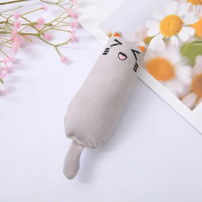 Cute Thumb Plush Pillow Catnip Toys Teeth Sharpening Anti-bite Tease Cat Relaxing Chew Toys Pet Supplies Cat Supplies  Scratcher