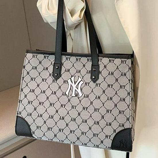 New Korea MLB NY Large-Capacity Fashion Tote Bag - Versatile Single Shoulder Handbag