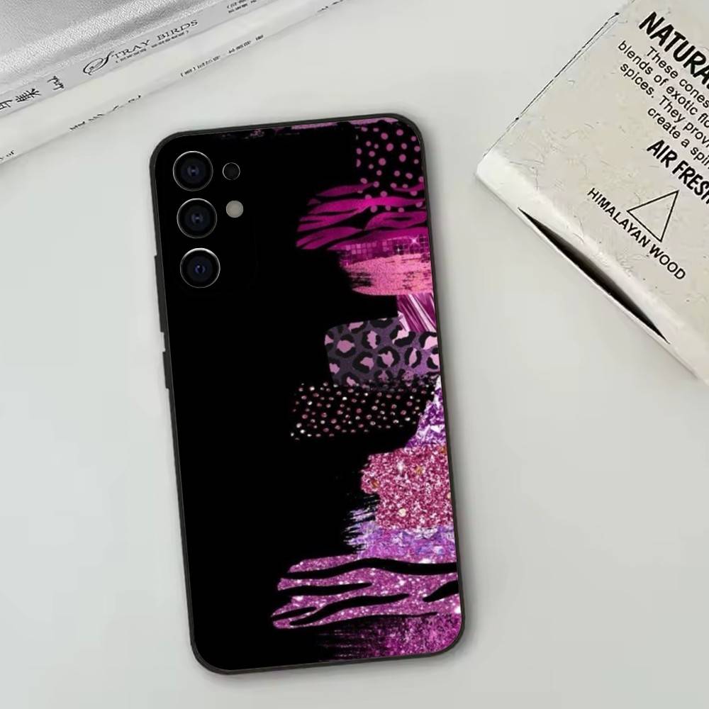Luxury Bling Glitter Flash   Phone Case For Samsung S25,S24,S21,S22,S23,S30,Ultra,S20,Plus,Fe,Soft Silicone Black Cover