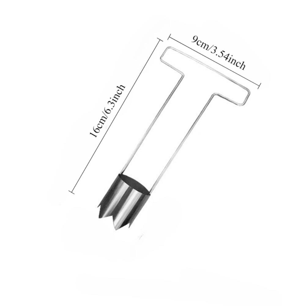 T-Shaped Stainless Steel Corer, Fruit Pitter for Olive, Date, Peach, Kitchen Accessories, Kitchen Tools, Kitchen Items