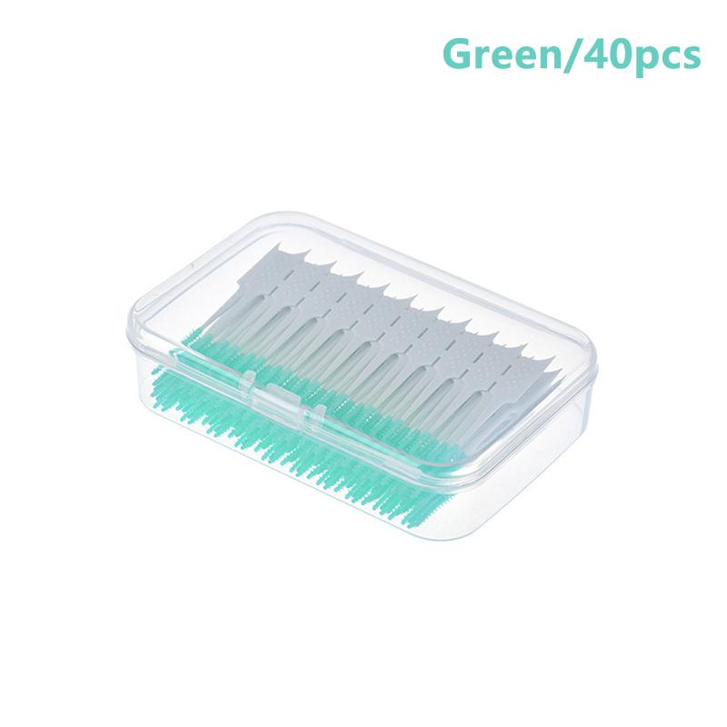 Interdental Brushes Silicone Toothpicks Teeth Floss Oral Hygiene Teeth Cleaning Soft Bristle Clean Between Teeth Toothbrush