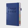 Custom 2025 Calendar Notebook with Efficiency Planner, Strap, and Logo Options