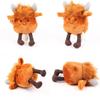 Highland Cattle Plush Toy Cartoon Stuffed Animal Doll Decorations Kids Gift