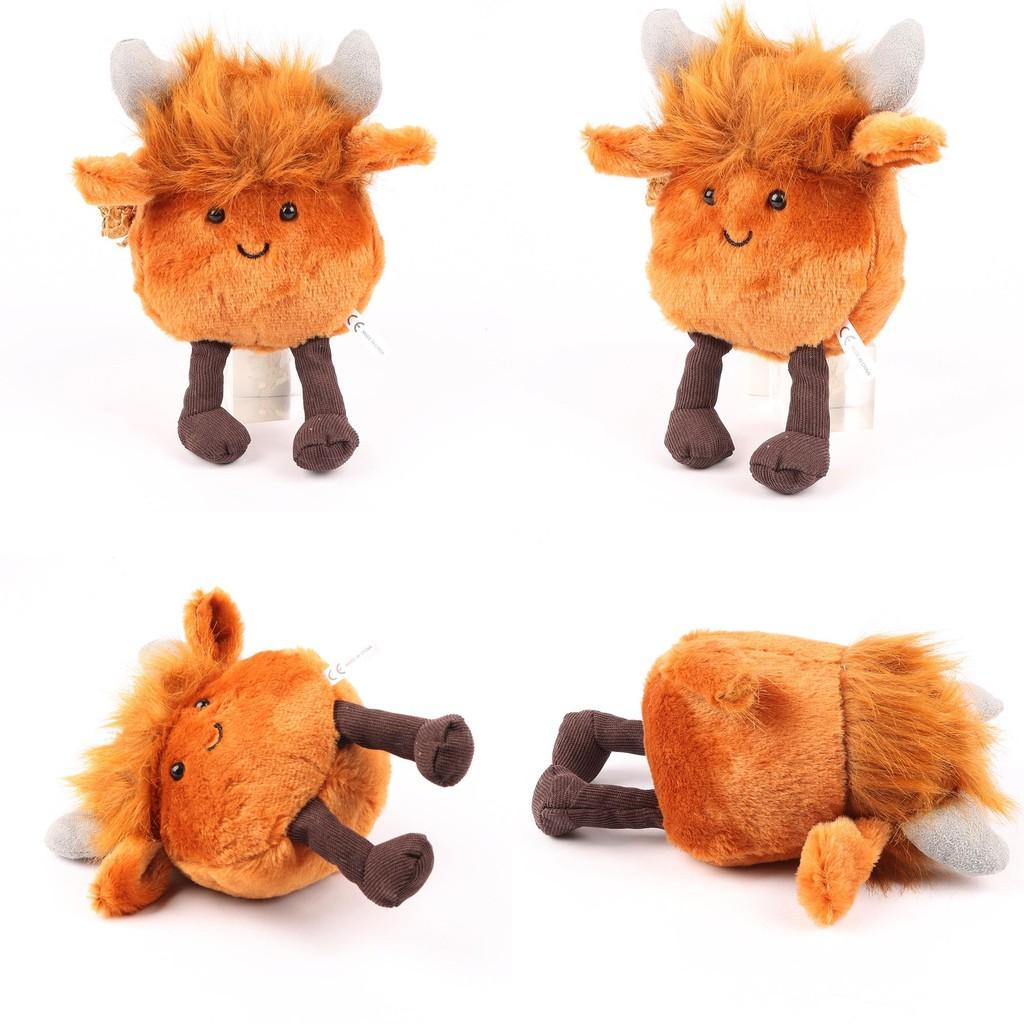 Highland Cattle Plush Toy Cartoon Stuffed Animal Doll Decorations Kids Gift