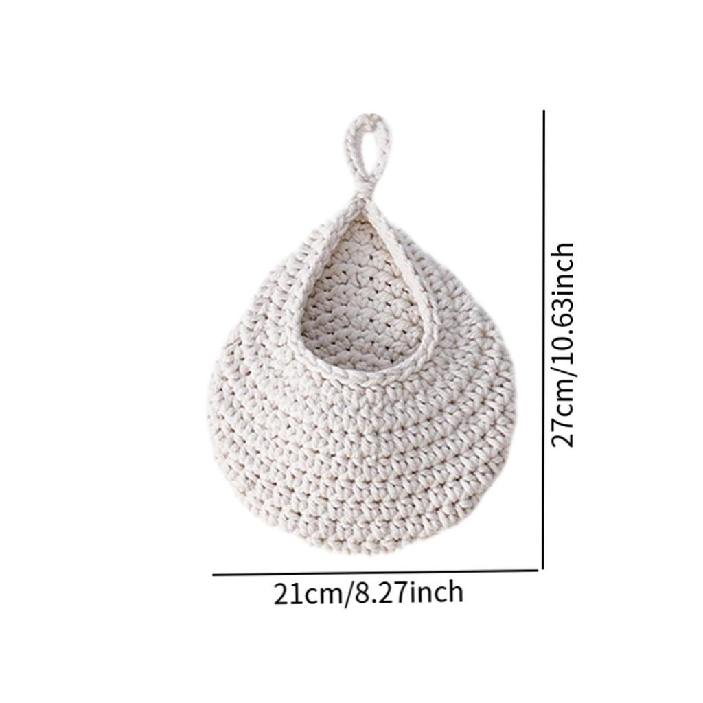 Droplet Wall Hanging Basket Boho Wall Decor Hanging Flower Pot Woven Wall