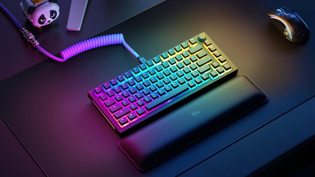 Glorious Glorious Keyboard Keycap PBT Full Size Tenkeyless Compact Compatible with All Sizes Mechanical Keyboard Keycap Black Red Keycaps 100% 96% 85%