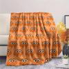 Darwin Watterson Printed Flannel Blanket, soft throw for bedroom sofa, washable, fan merchandise, great gift.