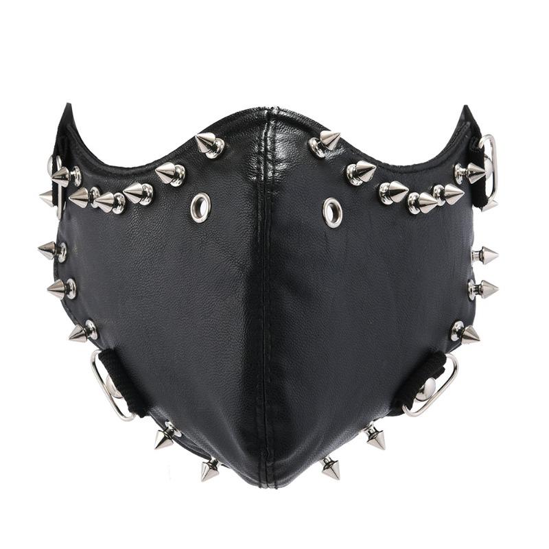 

Meier Trendy mask studded accessories men s mask jewelry halloween party mask чорний