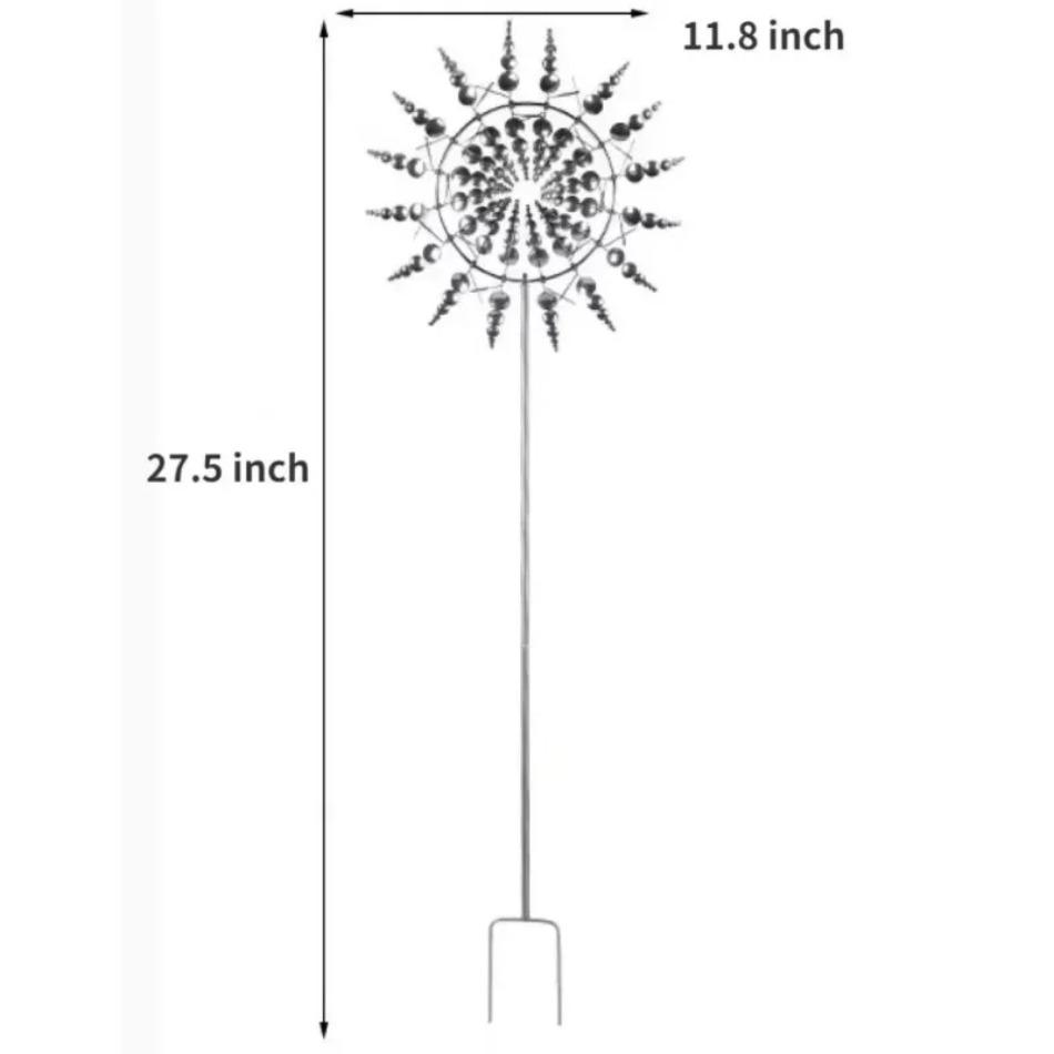 1 Pcs Wind Spinner Metal Windmill Outdoor Dynamic Wind Spinners Yard Patio Lawn Garden Landscape Ornament