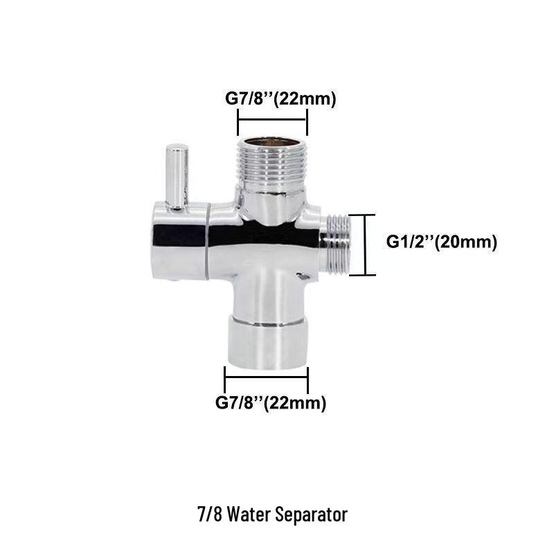 High-Pressure Bidet Sprayer Set with Stainless Steel Valve