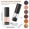 Electric Salt And Pepper Grinder Automatic Salt Pepper Grinder Adjustable Coarseness Spice Mill With LED Light Kitchen Tool Gift