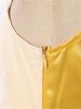 Kids Girls Ancient Greek Costume Color Blocked Layered Robe Sleeveless Side Invisible Zipper Metallic Trim Dress for Halloween Role Play Party