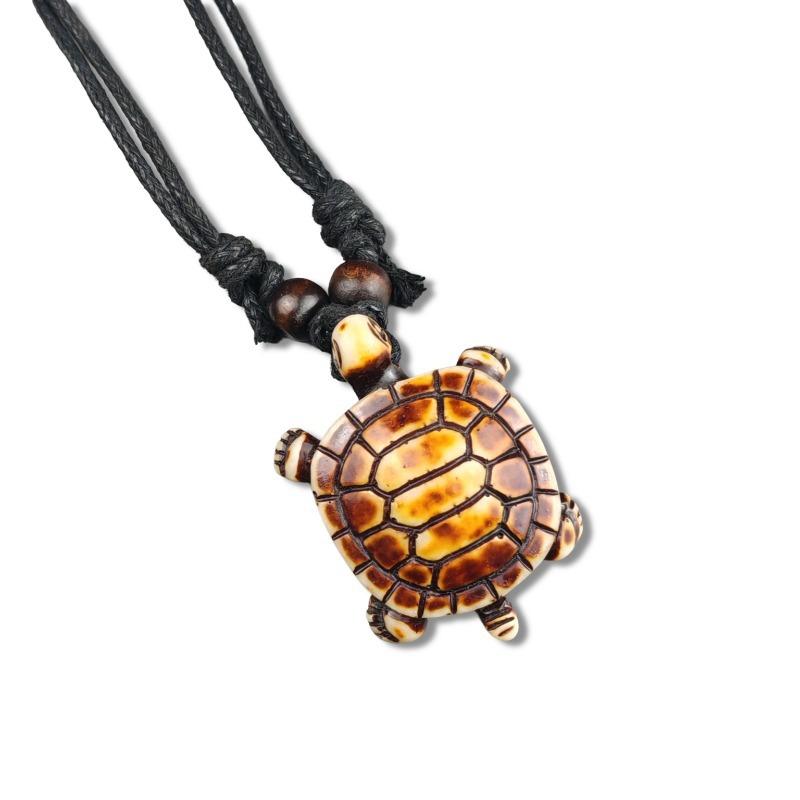 Vintage Animal Necklace, Springy Turtle Resin Jewelry Pendant, Sweater Chain Couple Accessories