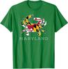 Maryland State Flag Classy Blue Crab Animal Present Unisex T-Shirt