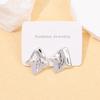 European and American retro high-end acrylic gold-plated stud earrings, electroplating personalized fashion women's stud earrings set