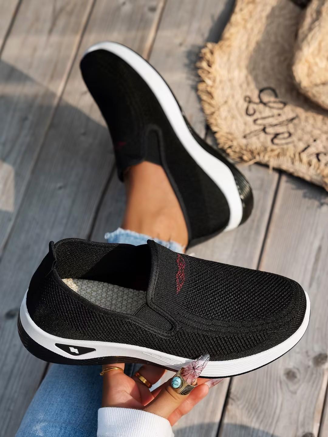 women s shoes, solid color soft women s single shoes, casual sneaker, Lightweight and shoes woman 35