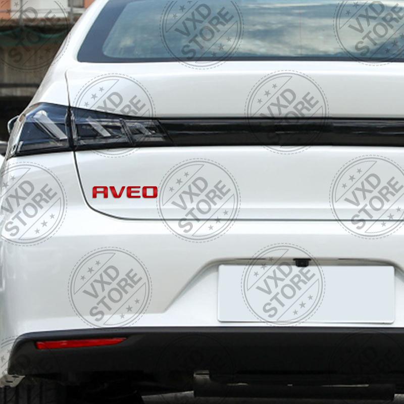 For Chevrolet Aveo Lettering Car 3D Metal Letters Logo Badge Decals Sticker Car Auto Rear Trunk Alphabet Emblem Styling Stickers