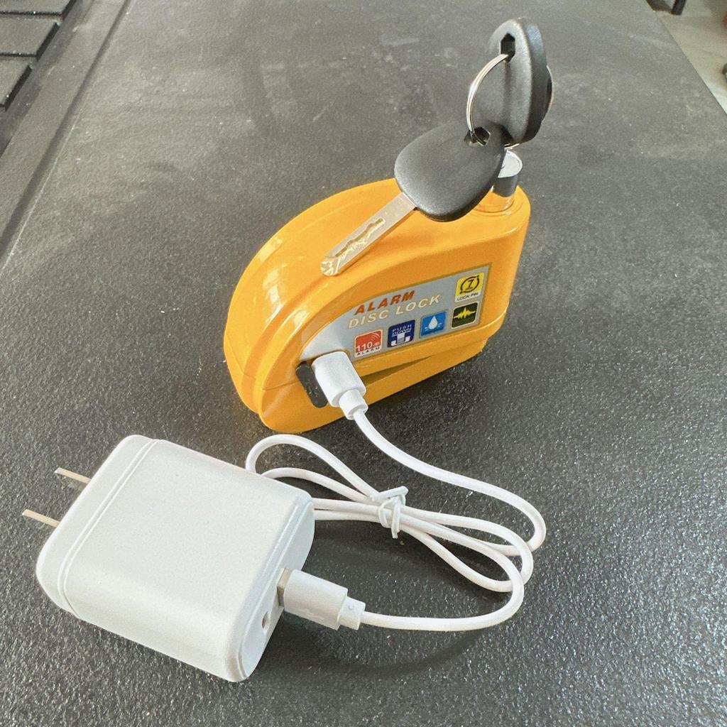 Cerradura de Disco de Freno Antirrobo Recargable para Bicicletas y Patinetes Eléctricos - Modelo Nuevo