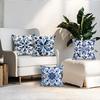4pcs/set Geometrically  Flowers Cushions Pillowcase Polyester Cushion Cover Throw Pillow Pillowcover Home Car Sofa Decor