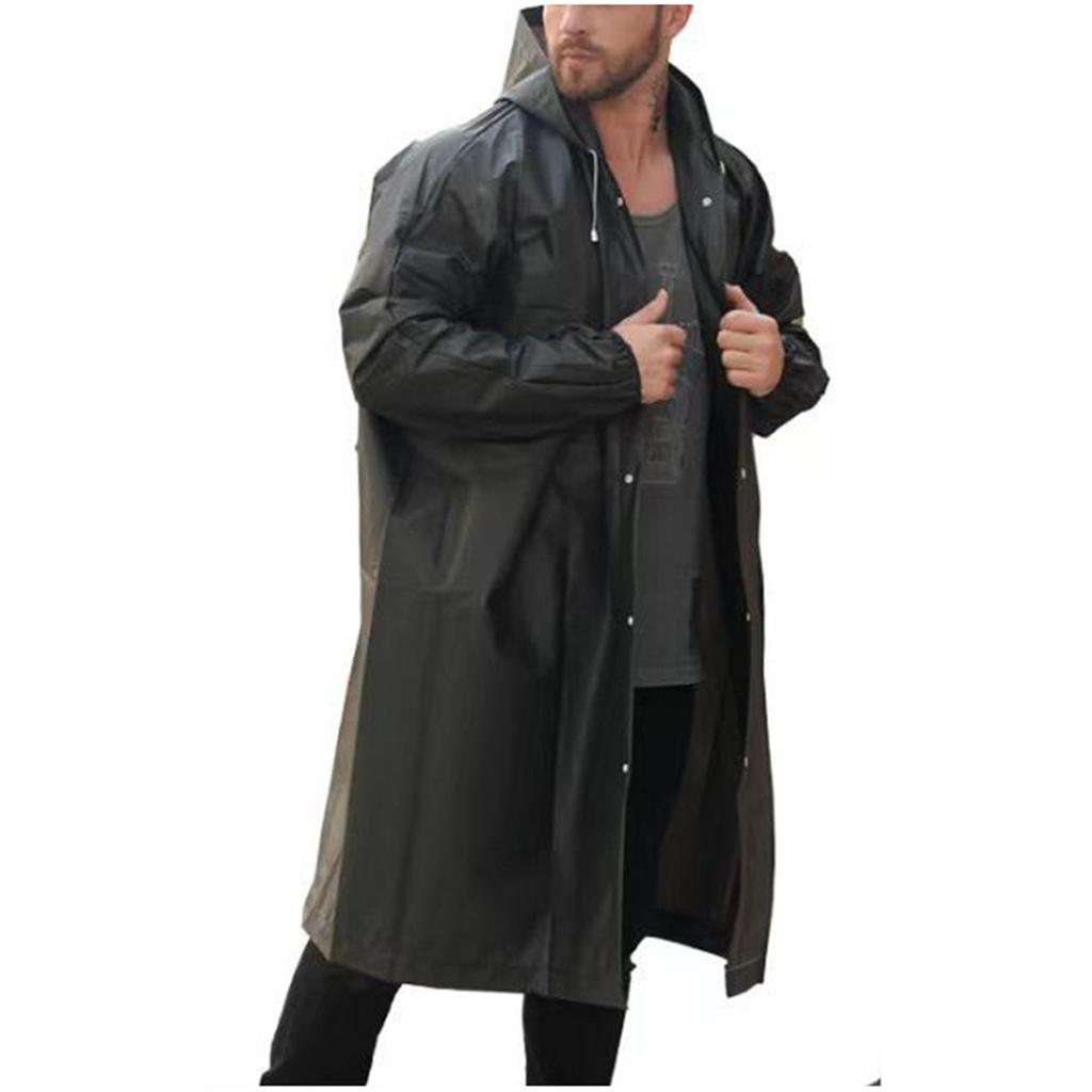 Unisex Outdoor Travel Fashion Adult Raincoat Thick Transparent EVC Raincoat