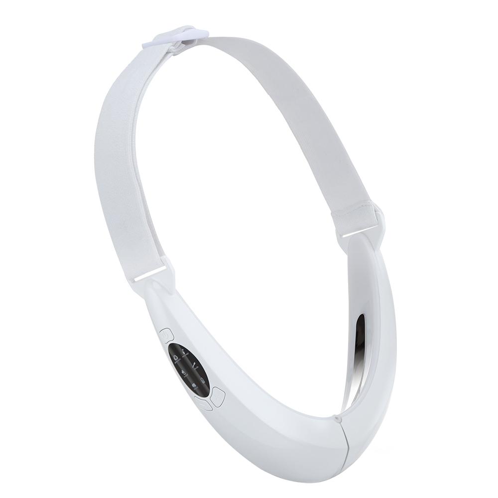 

EMS устройство для лифтинга лица, светодиодная фотонная терапия, вибрационный массажер для похудения лица, двойной подбородок, V-образный лифтинговый пояс, устройство для челюсти от целлюлита белый