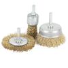 3Pcs Electric Drill Wire Brush Stainless Steel Cordless Electric Grinder Wire Pen Brush for 4500RPM