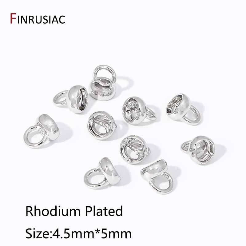 

Wholesale 18k Gold Plated Brass Pearl Fasteners Clasps With Loop,End Beads Caps Tips For DIY Handmade Jewelry Making Findings 5 pieces