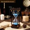 Engravable Creative Wooden Hourglass Timer (30/60 Min) - Decorative Ornament and Perfect Gift for Home or Office.