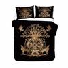 Viking Duvet Cover Set Mjollnir Bedding Set Scandinavian Folklore Motifs Northern Germanic Culture Comforter Cover Pillowcases