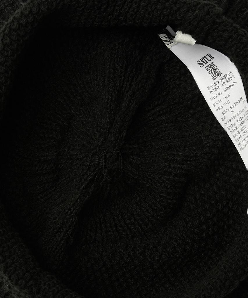 Seteo Summer Knit Bucket Hat Black