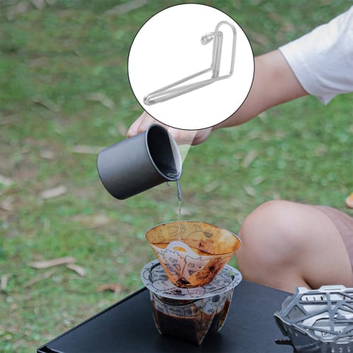 3-Piece Generic Coffee Drip Spout | Coffee Wire Skitter, Hand-Poured Coffee Spout for Outdoor Camping, Adjustable Wire Coffee Dripper, Portable Coffee