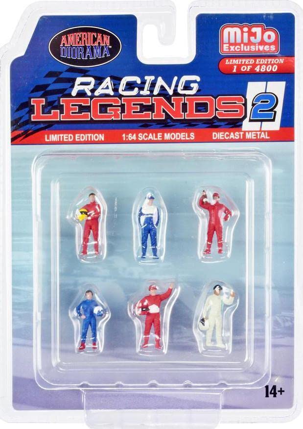 American Diorama 1/64 Scale Racing Legends 2 Figure [Imported]