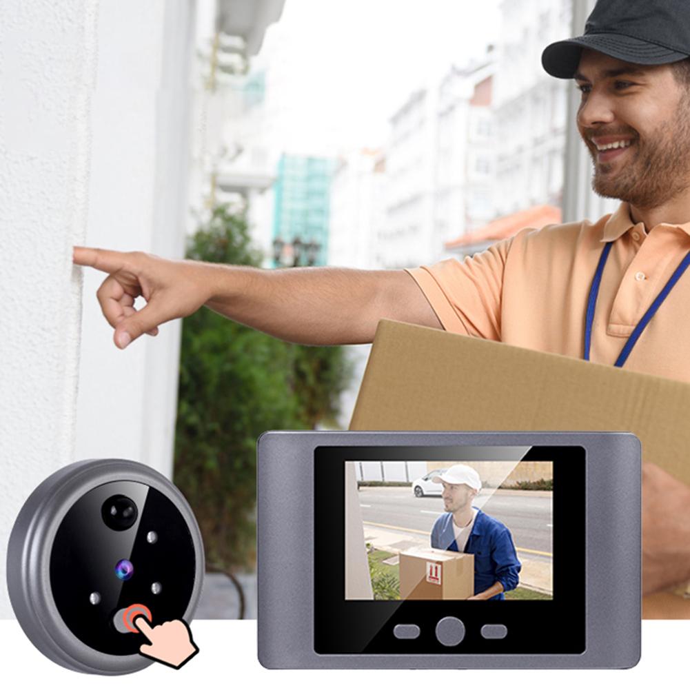 Wireless Peephole Video Doorbells PIR Motion Detector Digital Door Viewer Doorbell 2.8inch LCD Screen for Home Security System