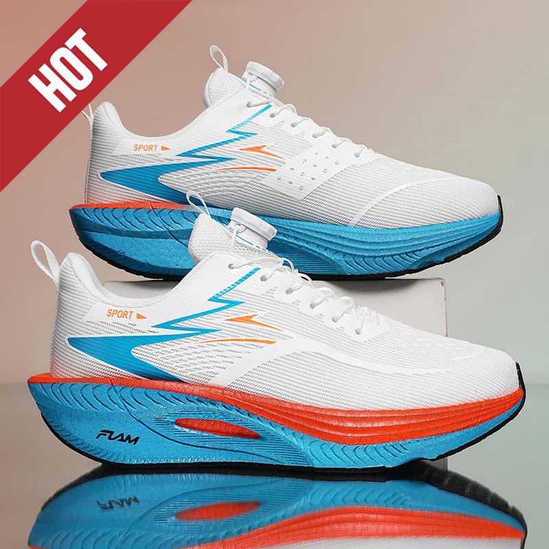 Running Shoes Carbon Board Profession Marathon Men Sports Breathable Lightweight Women'S Comfortable Athletic Nonskid Sneakers