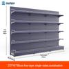 Multifunctional Gray Display Rack for Convenience Stores – Single/Double-Sided Snack Storage Shelf