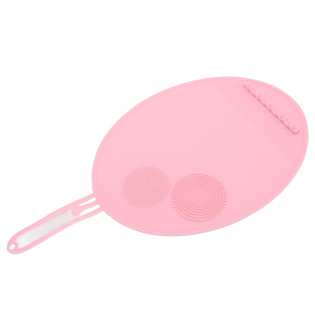 Silicone Makeup Brush Cleaning Mat Multi Textures Large Size Portable Washing Tool Scrubber