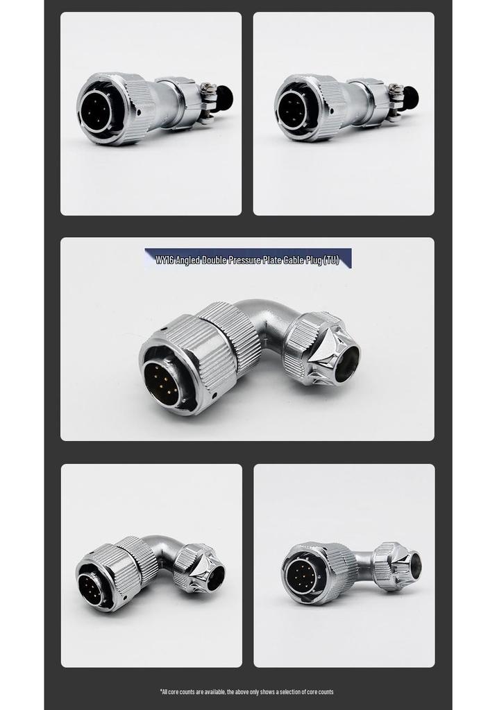 Weipu WY16 2-5 Pin TU Elbow Aviation Plug Circular Connector