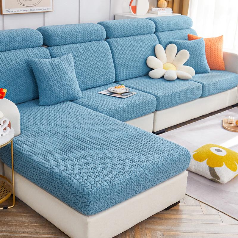 Elastic Four Seasons Modern Simple Sofa Cover Cover Polo All-Inclusive Universal Headrest Backrest Cream Anti-Scratching Sofa Cover
