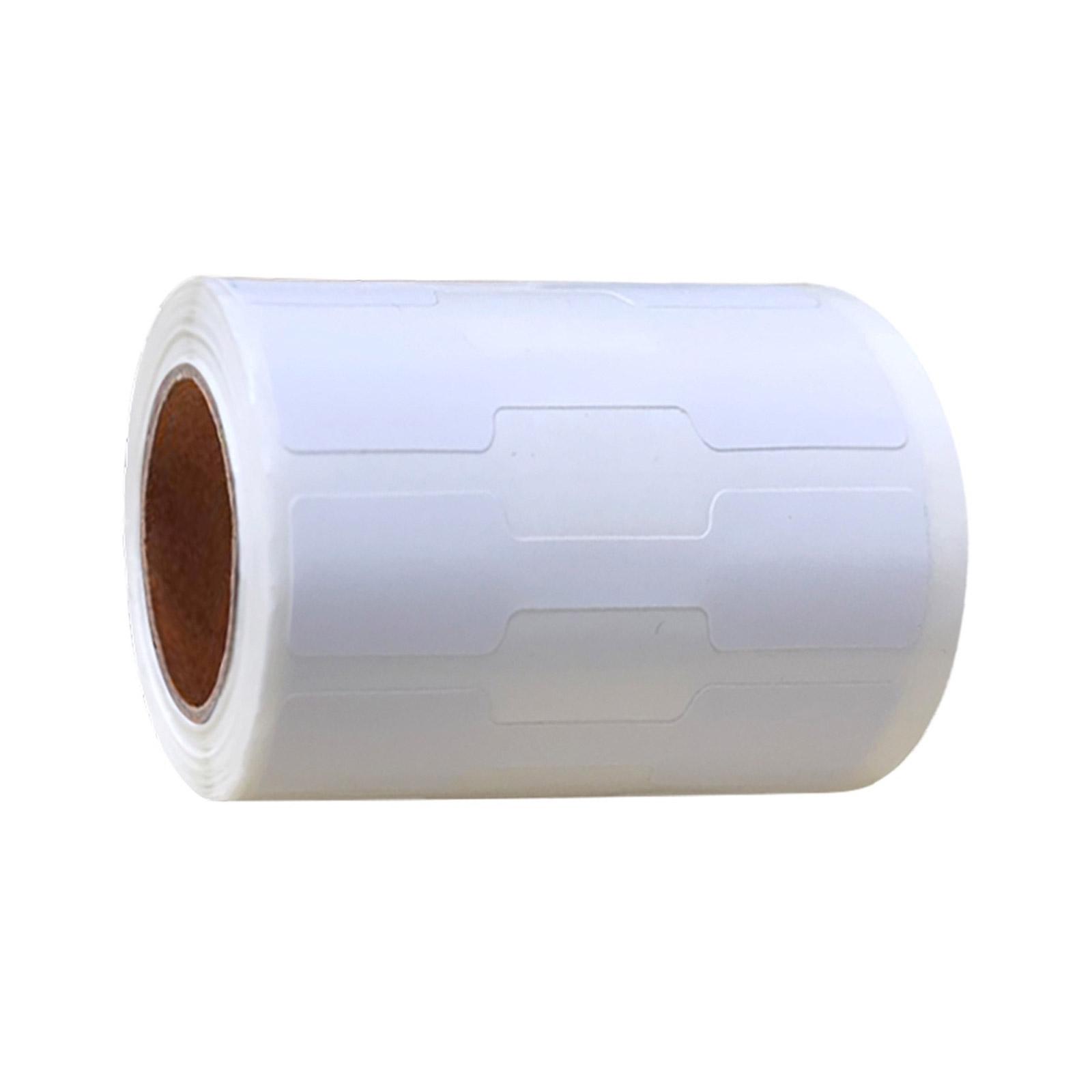 

500 шт. Самоклеящиеся наклейки для штанги, перерабатываемая крафт-бумага, этикетки с ценами на ювелирные изделия, самоклеящиеся бирки для сережек белый